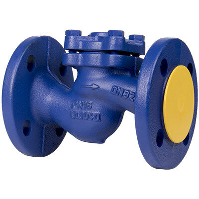 Клапан обратный подъемный ZETKAMA 287A Ду25 Ру16 чугунный фланцевый zCHE 287A025C31