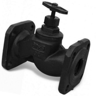 Клапан(вентиль) запорный чугунный 15кч19п Ду 25 Ру16 с маховиком фланцевый