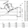 Клапан балансировочный Benarmo DN 300 PN 16 фланцевый ручной чугунный, с измерительными ниппелями 2