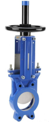 Задвижка GROSS DN 100 PN 10 шиберная с выдвижным штоком c электроприводом AUMA