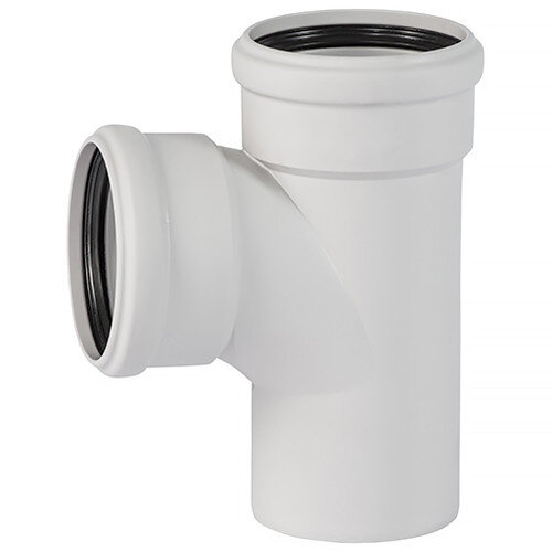 Тройник канализационный бесшумный PP-MD Ostendorf Skolan Safe SKEA DN 90/90х87°