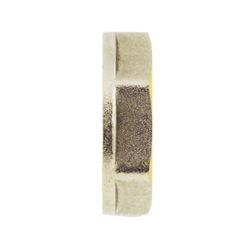 Контргайка латунная Aquasfera 9034 DN 40 PN 16 резьба - 1 1/2'', покрытие - никель, с ребордой, резьбовая ВР, 9034-05