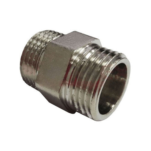 Ниппель VALFEX VF.582 НР 2" Ду 50 Ру 40 никелированный латунный