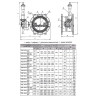 Затвор ЭНЭКОС Вр1 DN 600 PN 16 поворотный фланцевый с двойным эксцентриком с редуктором и телескопическим удлинителем 2