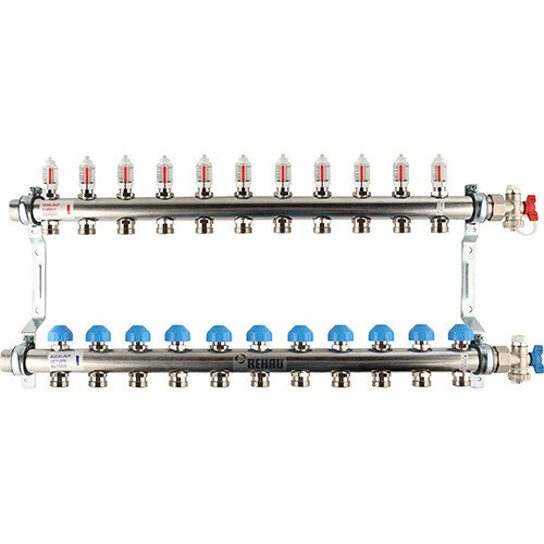 Распределительный коллектор REHAU HKV-D на 11 контуров