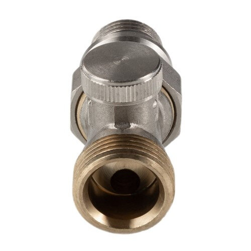 Клапан радиаторный Valtec VT.020.NER 1/2" x 3/4" (евроконус) DN 15 PN 10 настроечный прямой с самоуплотняющимся полусгоном