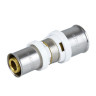 Муфта соединительная переходная латунная Aquasfera 8004 DN 26.5х32.5 PN 16, покрытие - никель, пресс, 8004-01 1