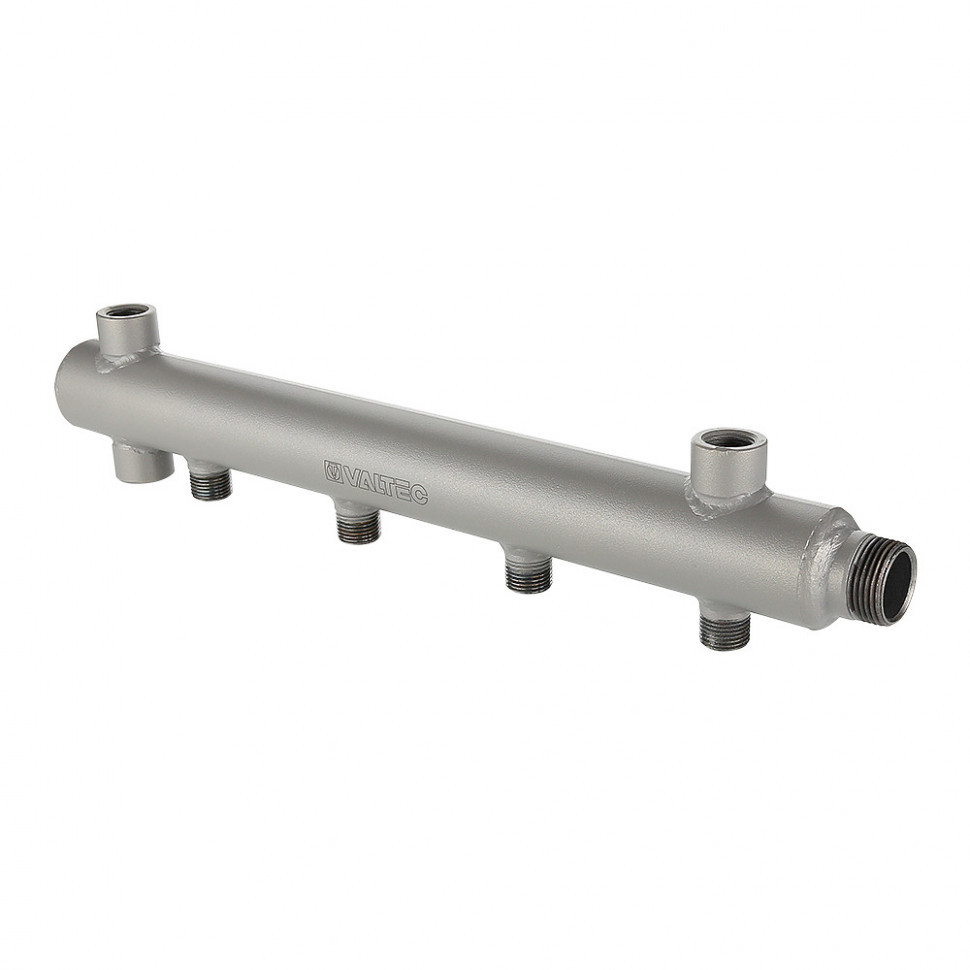 Коллектор распределительный VALTEC VTc.510.BS.50060405 5 отводов ВР-НР 1"x1/2" DN 25 PN 16 без регулировки