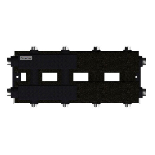 Коллектор распределительный GIDRUSS MK-100-4DU.EPP 5-ти контурный НР 1 1/4"x1" Ду 32 Ру 6 модульный в термоизоляции 2