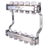 Коллекторная группа VALTEC VTc.582.EMNX.0604 4-x контурный ВР-НР 1"x3/4" DN 25 PN 10 с регулирующими и балансировочными клапанами 1