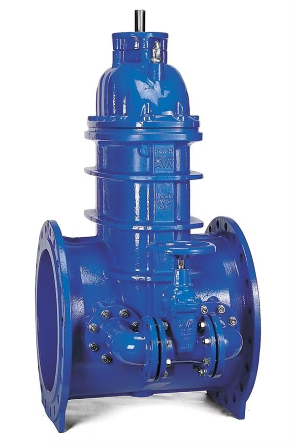 Задвижка AVK 55/30a AUMA DN 600 PN 10 клиновая с электроприводом фланцевая