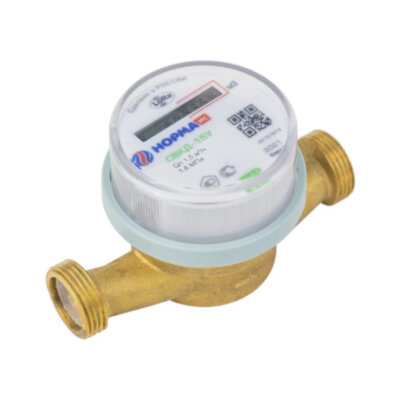Счётчик воды НОРМА ИС СВКД-15 У Ду 15 Ру 16 с радиомодулем универсальный
