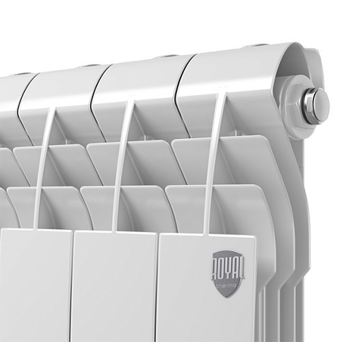 Алюминиевый радиатор Royal Thermo BiLiner Alum 500 - 12 секц. Bianco Traffico 2
