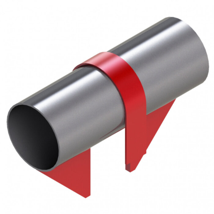 Опора Дн 57 ТС-659.00.00-03 серии 5.903-13 выпуск 7-95 неподвижная хомутовая