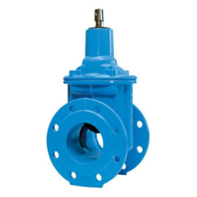 Задвижка HAWLE 4000E1+ DN 300 PN 10 фланцевая клиновая чугунная с обрезиненным клином короткая