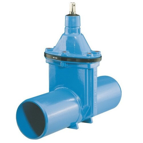 Задвижка HAWLE 4140E2 L 600 DN 200/222 PN 16 гладкий патрубок клиновая чугунная с обрезиненным клином