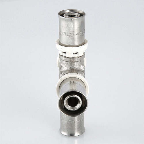 Крестовина VALTEC VTm.241 DN 20x16x20x16 PN 10 латунная никелированная 3