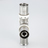 Крестовина VALTEC VTm.241 DN 20x16x20x16 PN 10 латунная никелированная 3