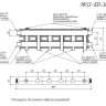Коллектор распределительный GIDRUSS MKSS-100-3.EPP 3-х контурный НР 1 1/4"x1" Ду 32 Ру 6 модульный в термоизоляции 3