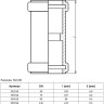Муфта двойная PP-MD Ostendorf Skolan Safe SKMM DN 90 2