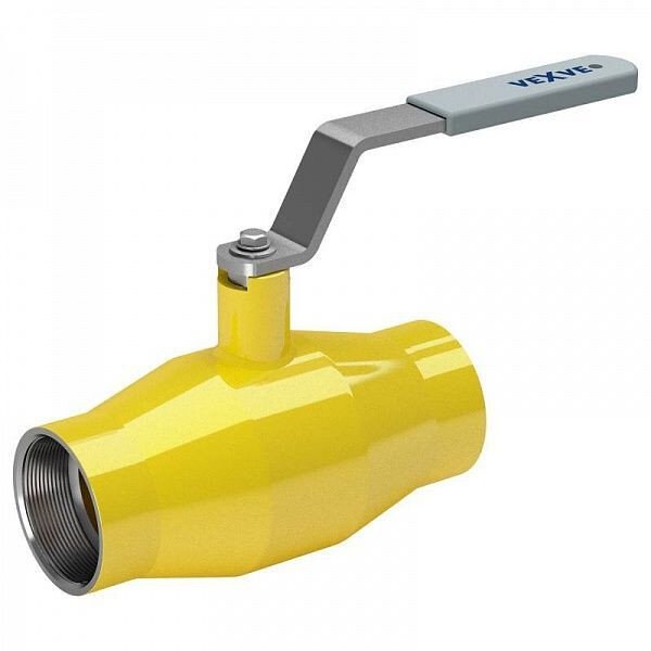 Кран шаровой Vexve 112020 DN 20 PN 40 стальной стандартнопроходный резьбовой для газа, ручка-рычаг