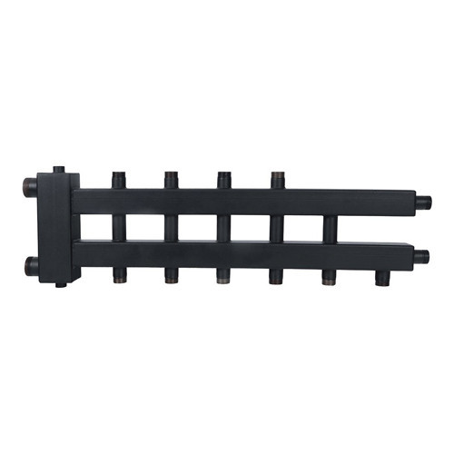 Коллектор распределительный ROMMER RDG-0018-024036 6-ти контурный НР 1"x1 1/2" Ду 40 Ру 4 дублёр компакт с гидравлическим разделителем 2