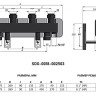 Коллектор распределительный STOUT SDG-0018 3-х контурный ВР-НР 1" DN 25 PN 4 с гидравлическим разделителем 3