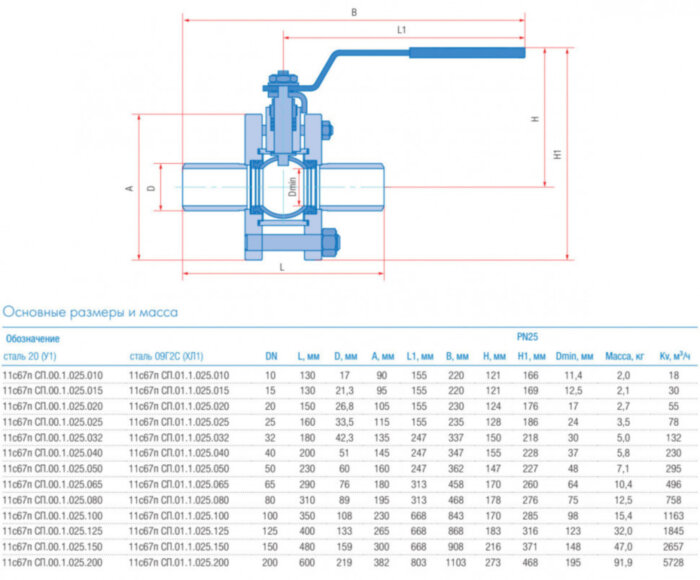 Кран шаровой Маршал 11с67п GAS PRO СП.00.1 DN 40 PN 25 полнопроходной под приварку